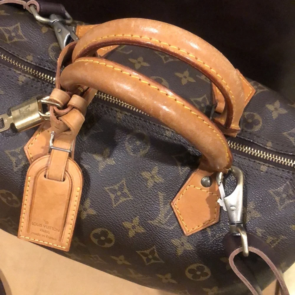 LOUIS VUITTON Speedy 30 LV Monogram Boston Duffle Travel Bag LV30 Dust Bag - Picture 8 of 17